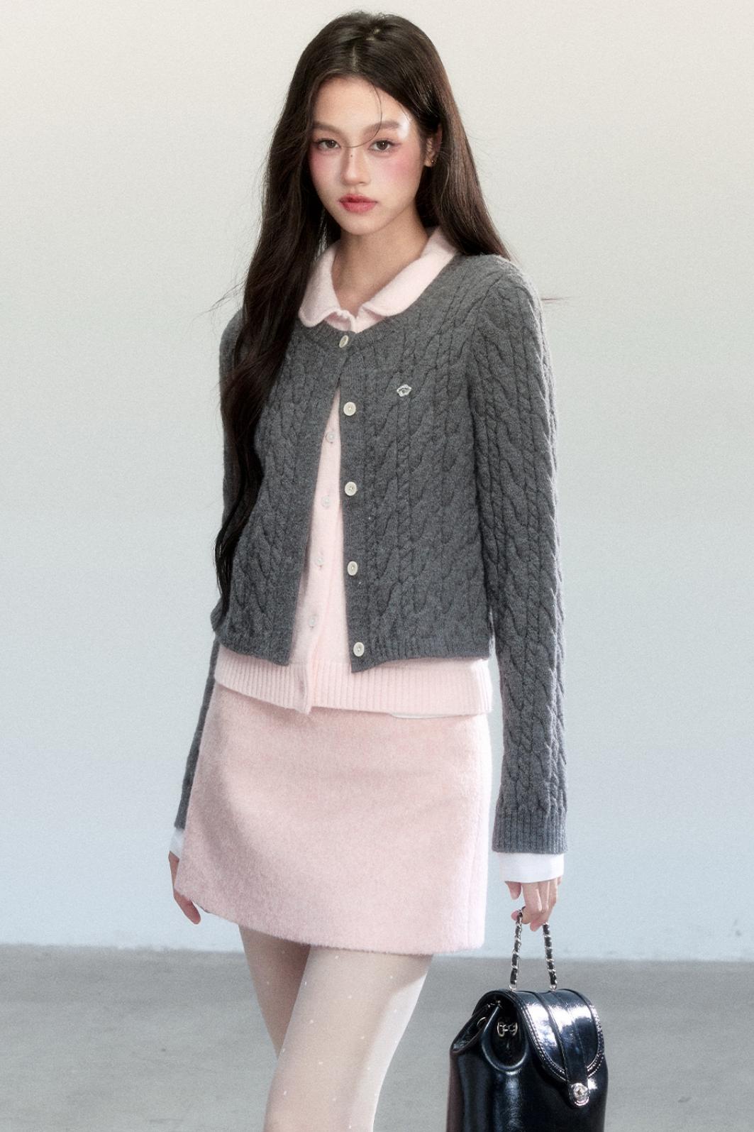 Velvet Mist Knitted Sweater