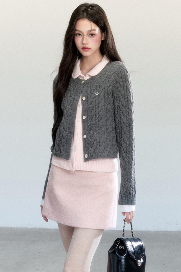 Velvet Mist Knitted Sweater