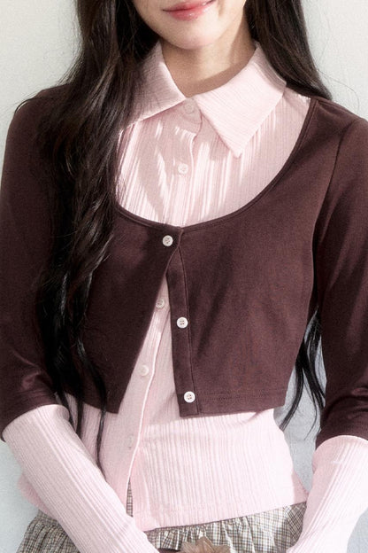 Butterfly Dream Cotton Knitwear Skirt Set-Up