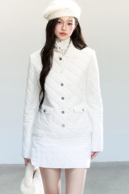 Classic Diamond Plaid Cotton Suit Coat Set-Up