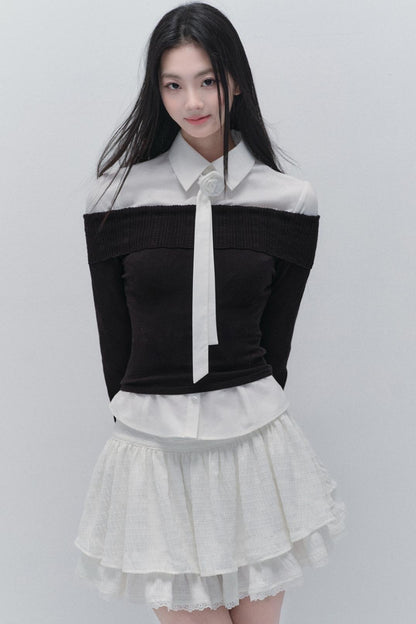 Fragile Layered Knit Top