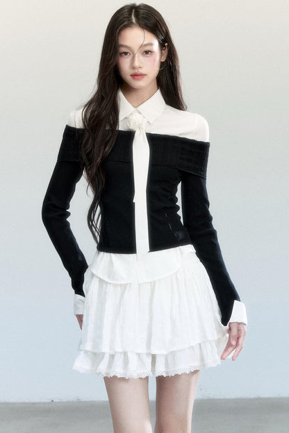 Fragile Layered Knit Top