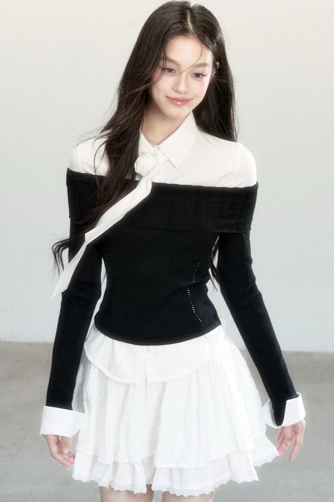 Fragile Layered Knit Top