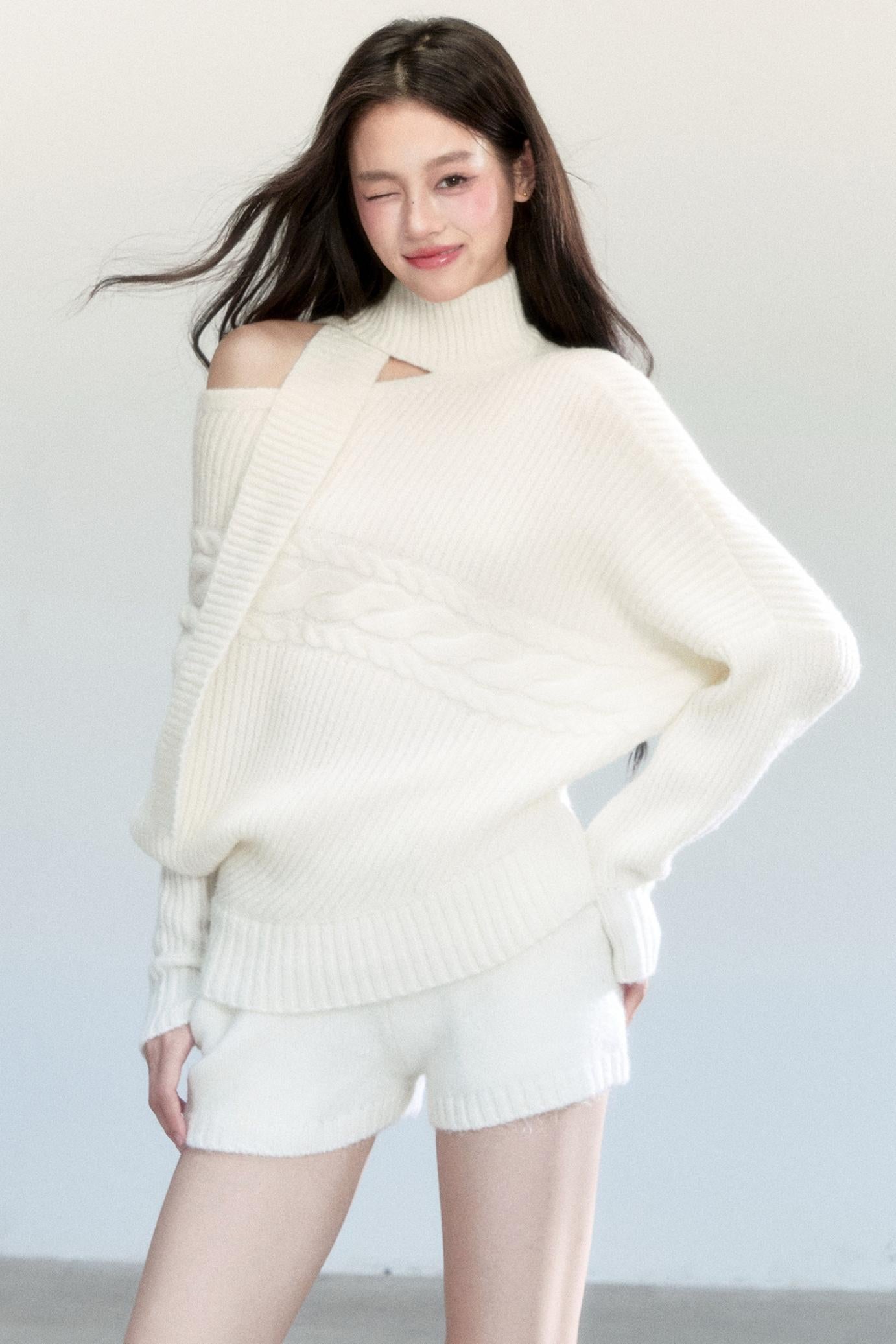 Korean Bat Sleeve Top Set-Up