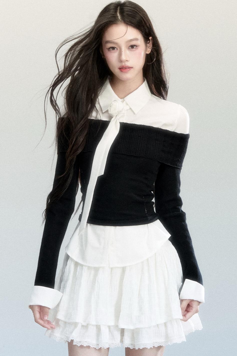 Fragile Layered Knit Top