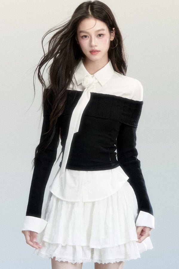 Fragile Layered Knit Top