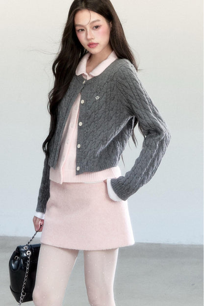 Velvet Mist Knitted Sweater