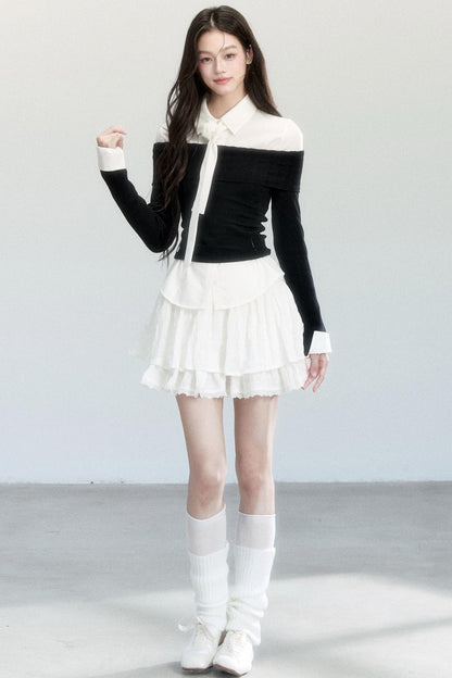 Fragile Layered Knit Top