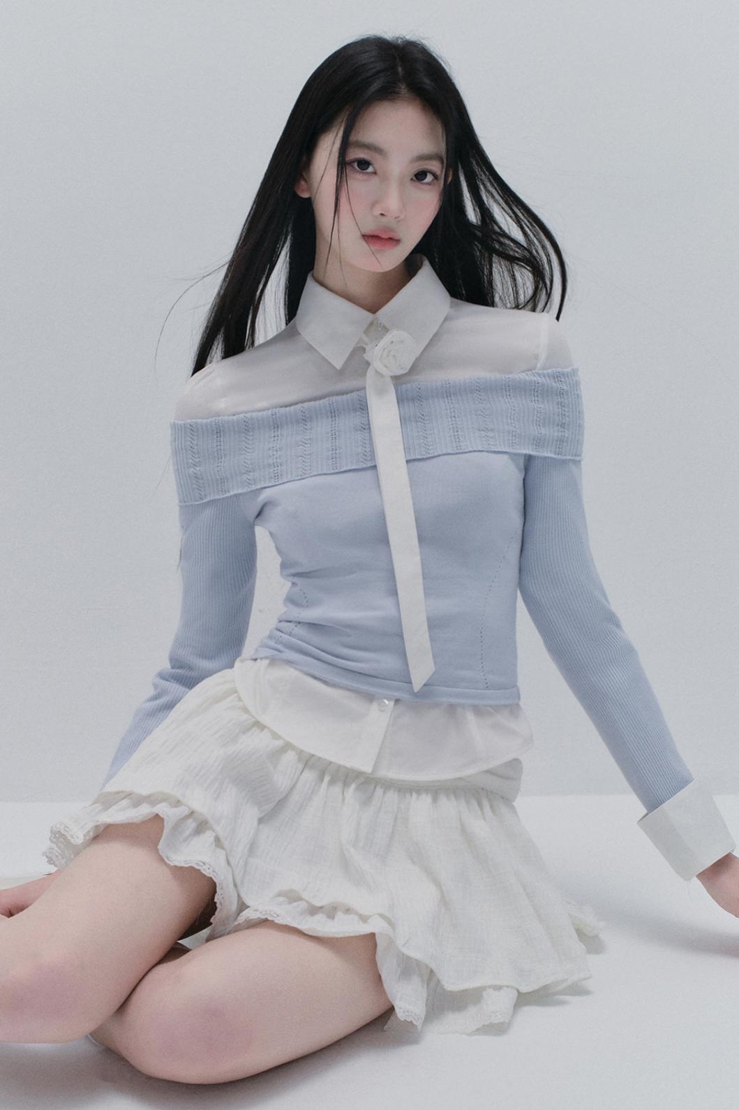 Fragile Layered Knit Top