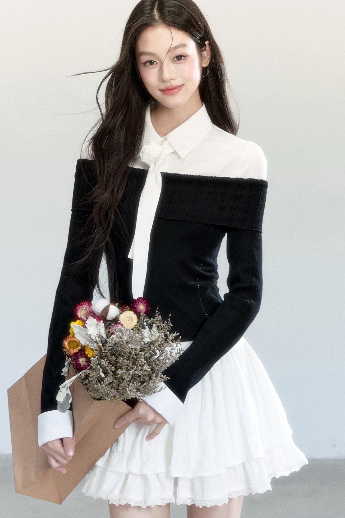 Fragile Layered Knit Top