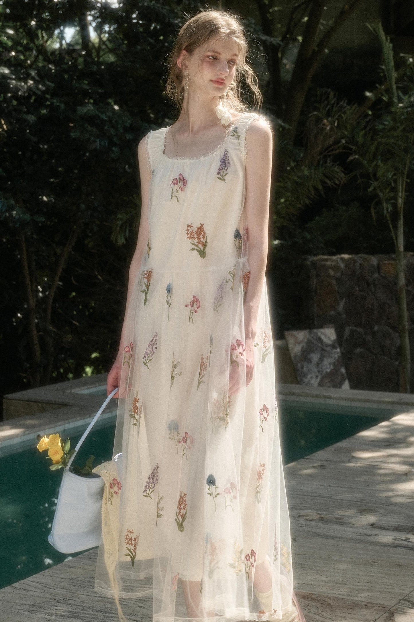 Galaxy Dandelion Halter Dress