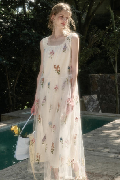 Galaxy Dandelion Halter Dress