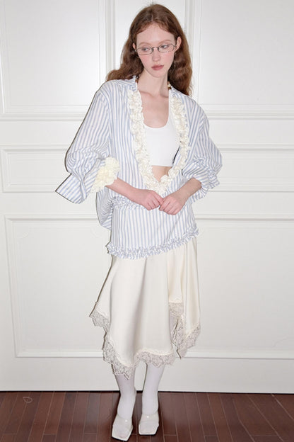 Wandering Blue Striped Blouse