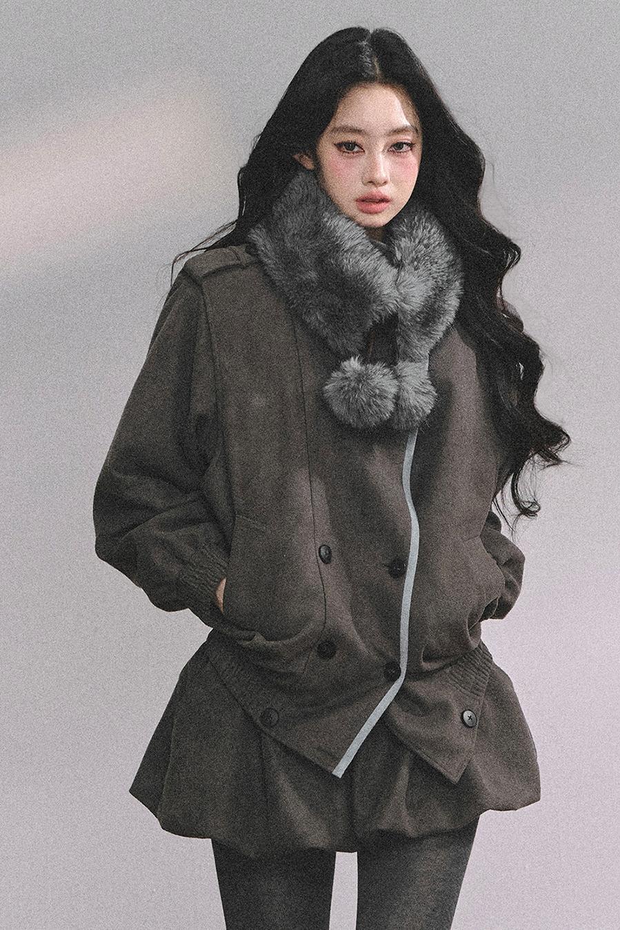 French Fur Collar Scarf