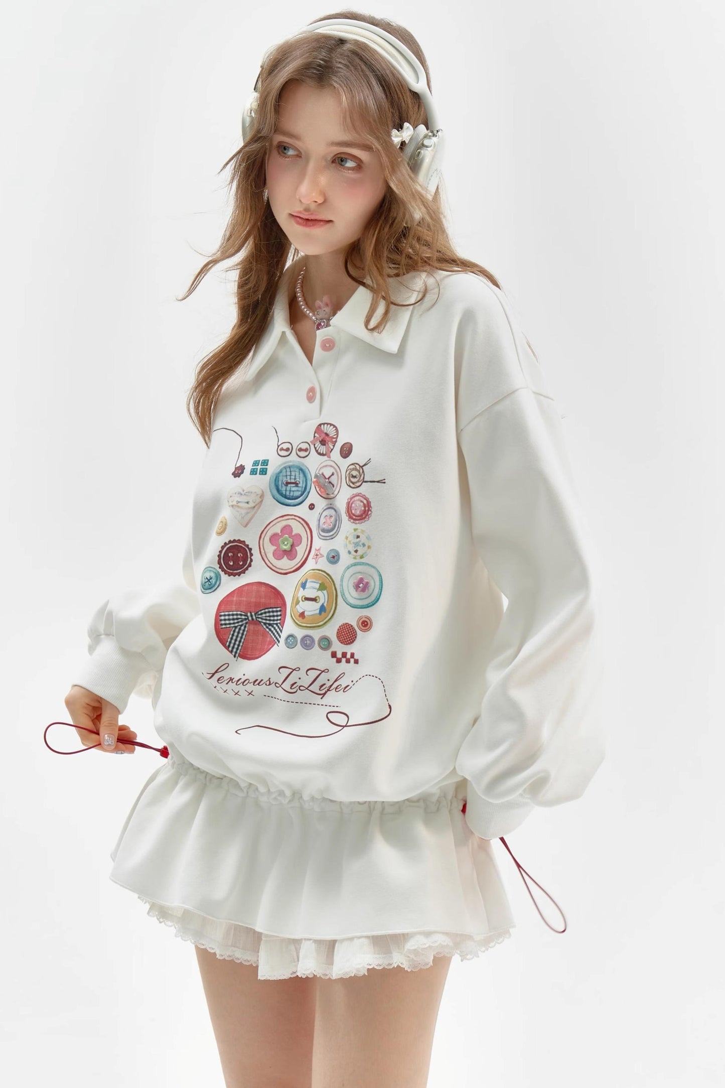 Vintage Buttoned Polo Dress