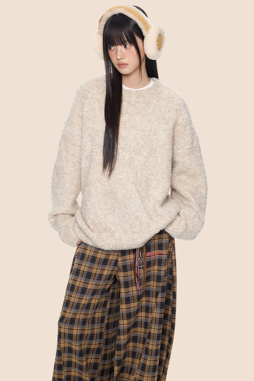 Vintage Knitted Crew Neck Sweater