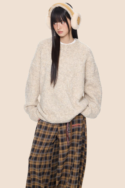 Vintage Knitted Crew Neck Sweater