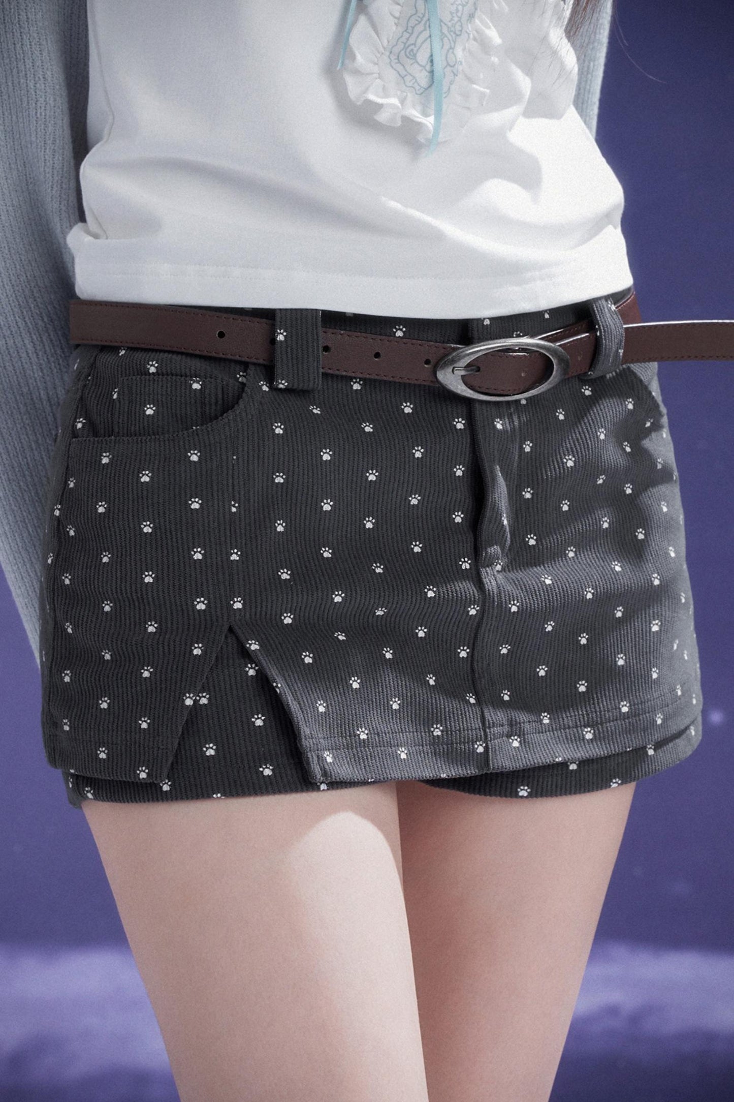 Corduroy Culotte Pants