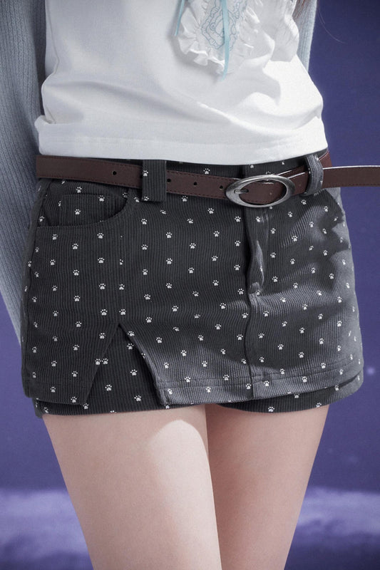 Corduroy Culotte Pants