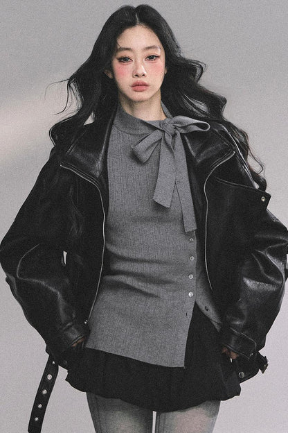 French Daughter Knitted Cardigan Sweater