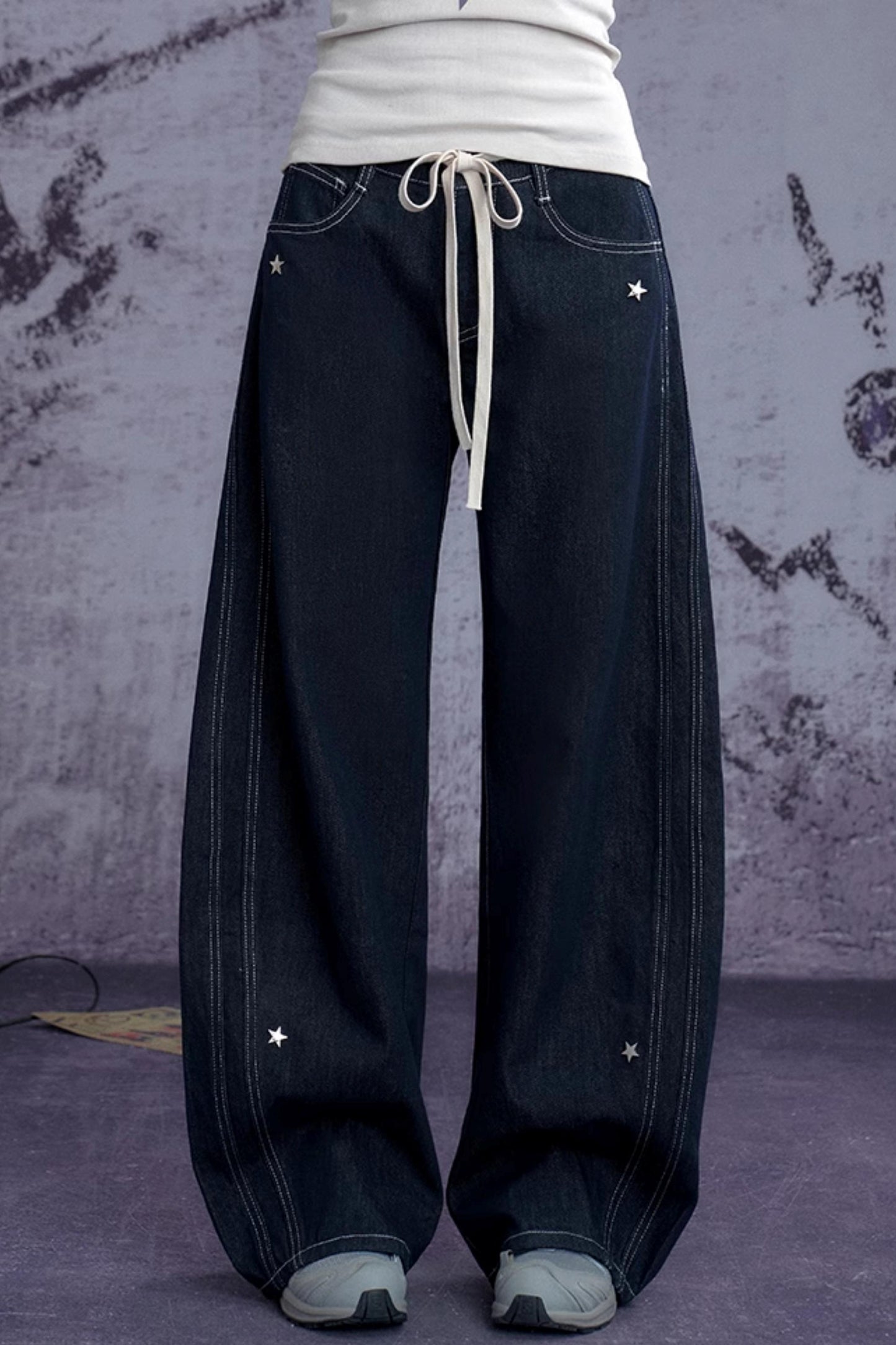 Star Crash Studded Skinny Machete Jeans