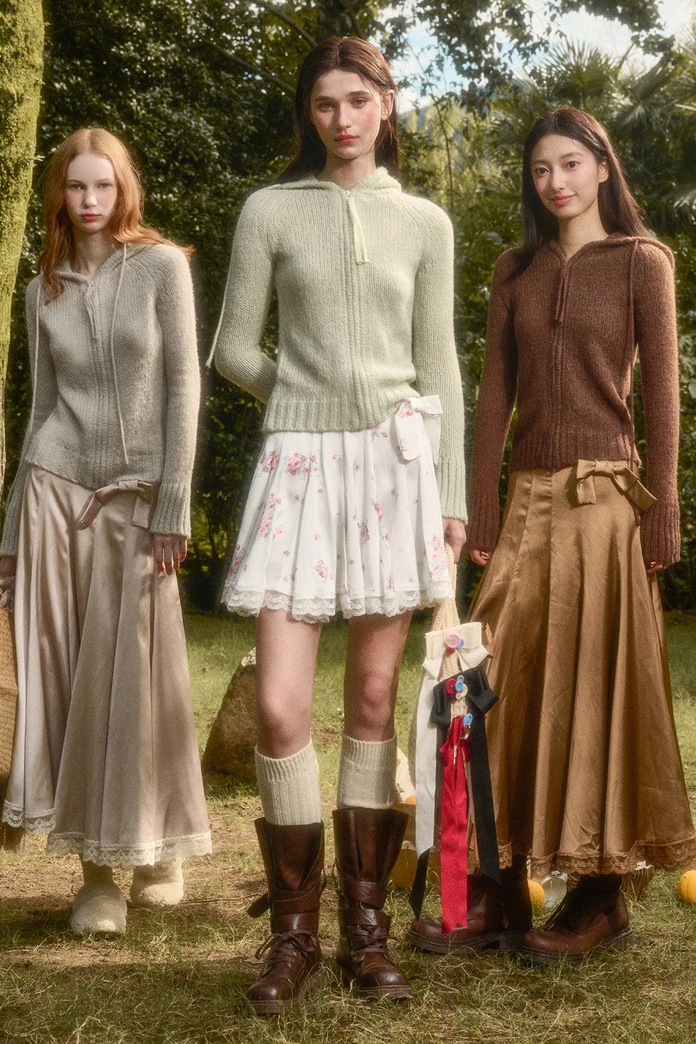 Veste à capuche Galaxy en mohair doux