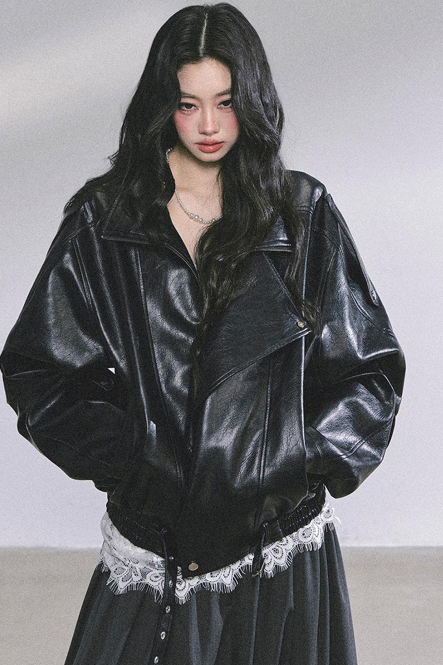 American Locomotive PU Leather Jacket