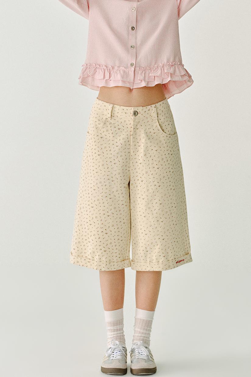 수월한 면 반바지 