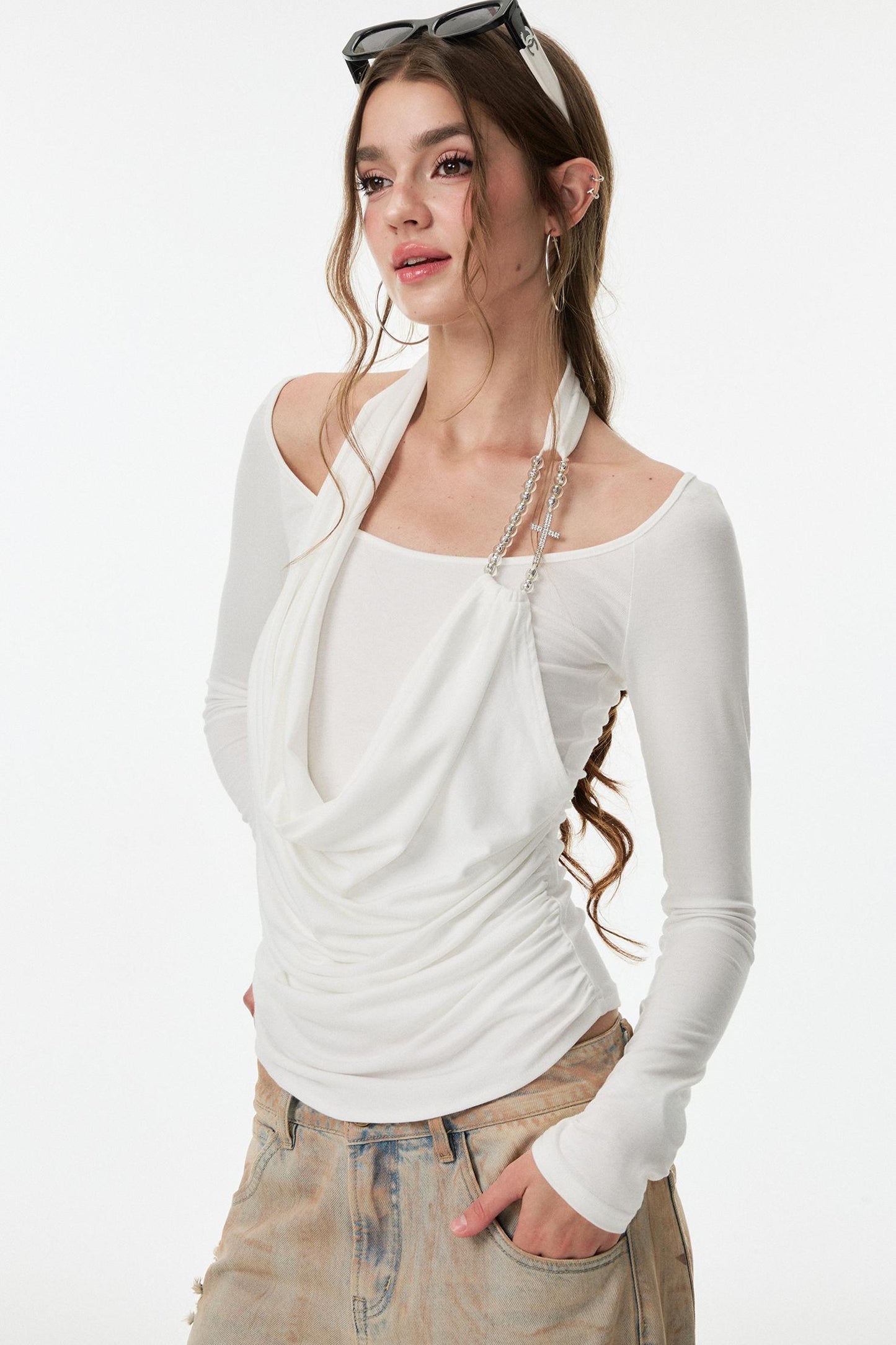 Moonlight Halterneck Swing Top