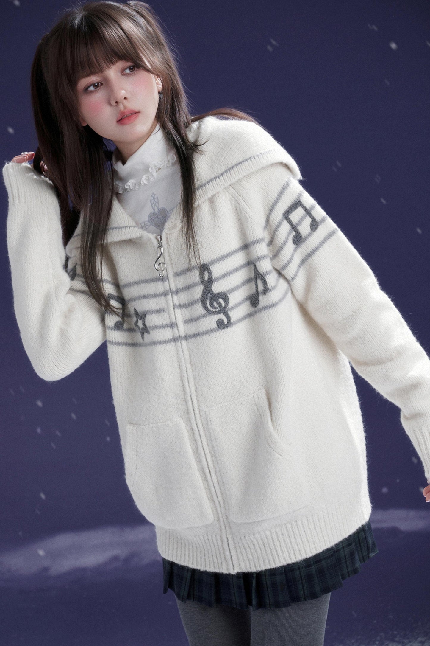 Romantic Green Pleated Skirt