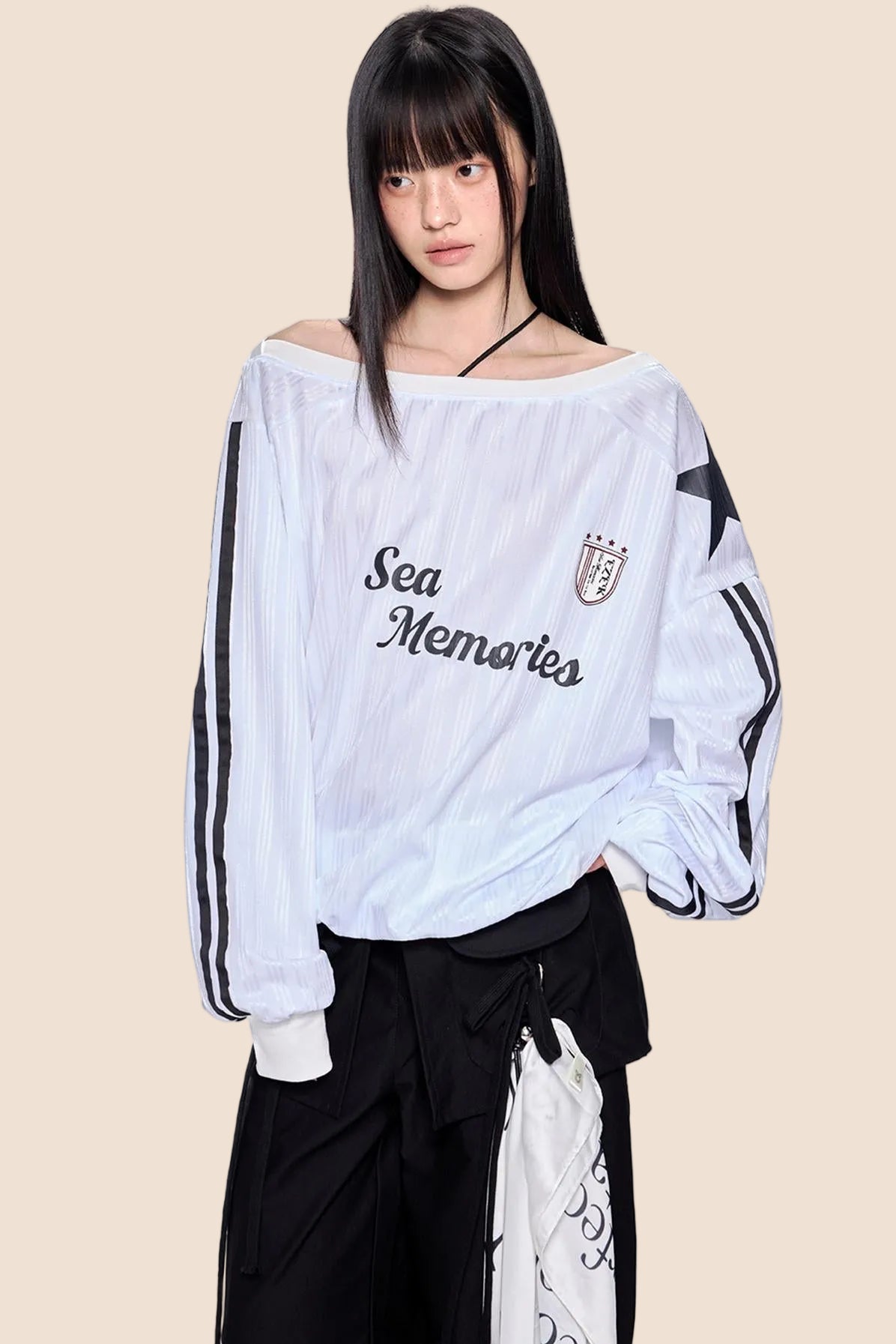 Retro Off-Shoulder Summer Top