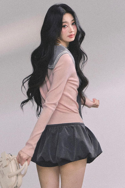 Slimming Pink Knitted Top