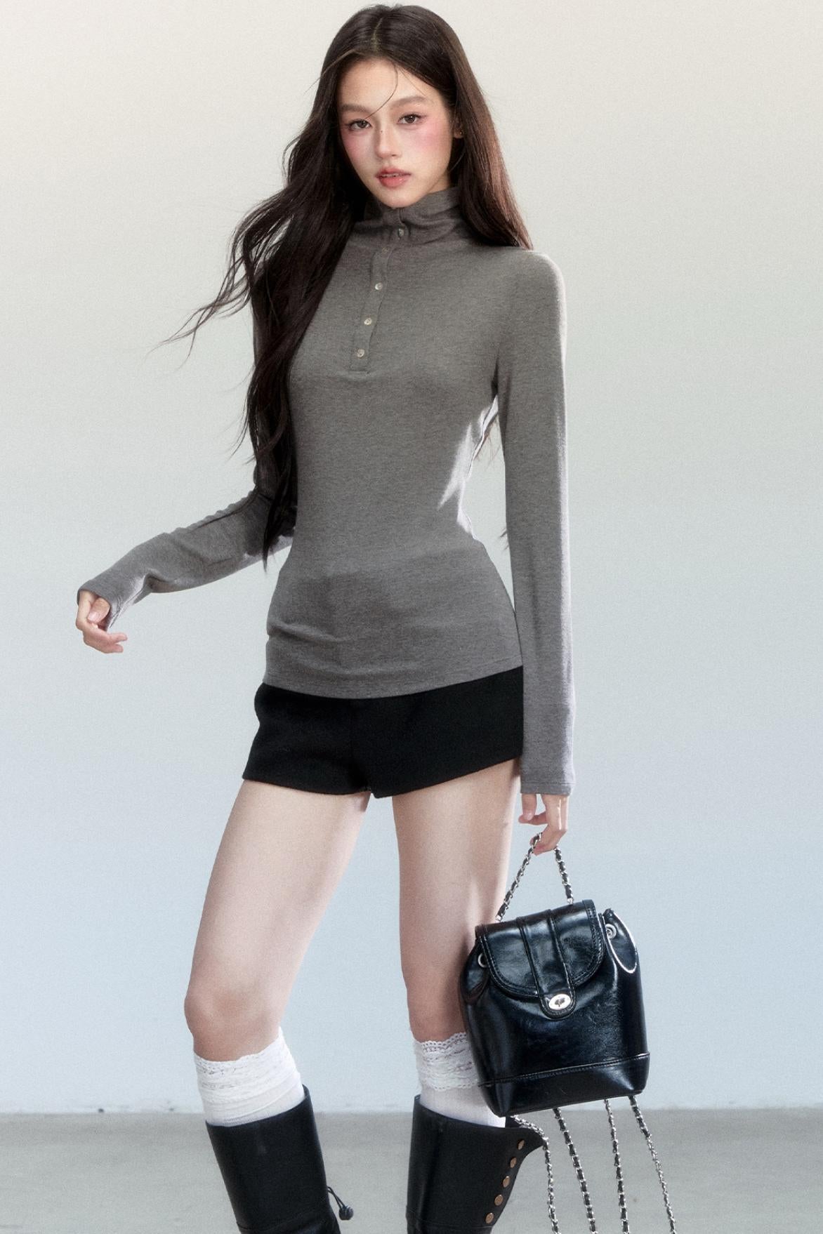 Temperament Slim Sleeve T-shirt