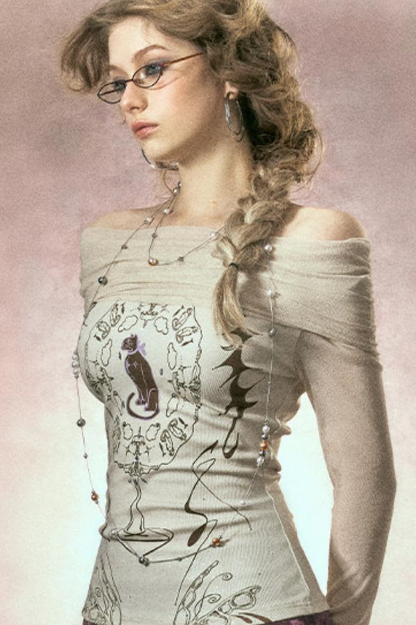 Hand-Painted Star-Wishing Blouse