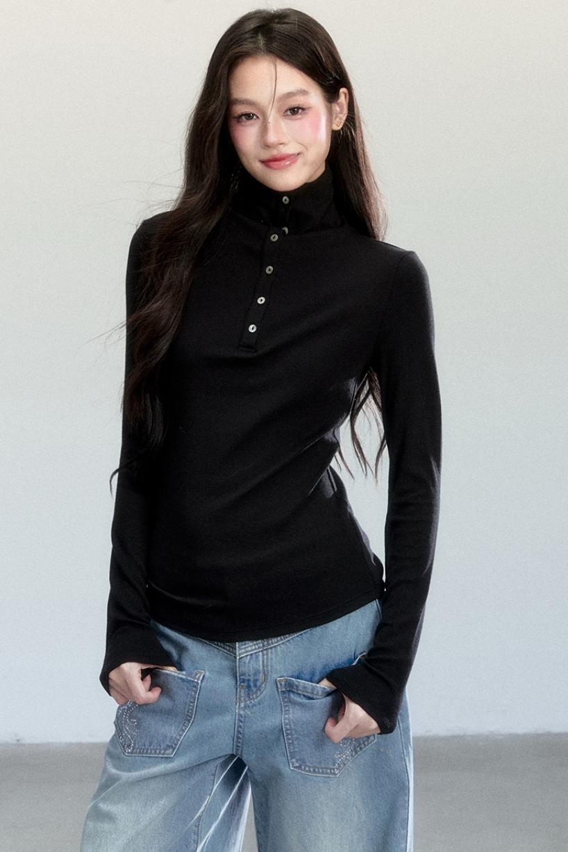 Temperament Slim Sleeve T-shirt