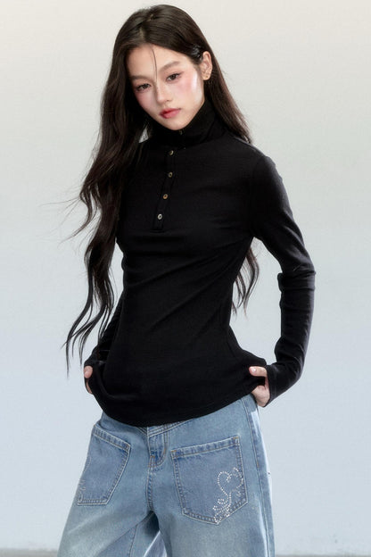 Temperament Slim Sleeve T-shirt