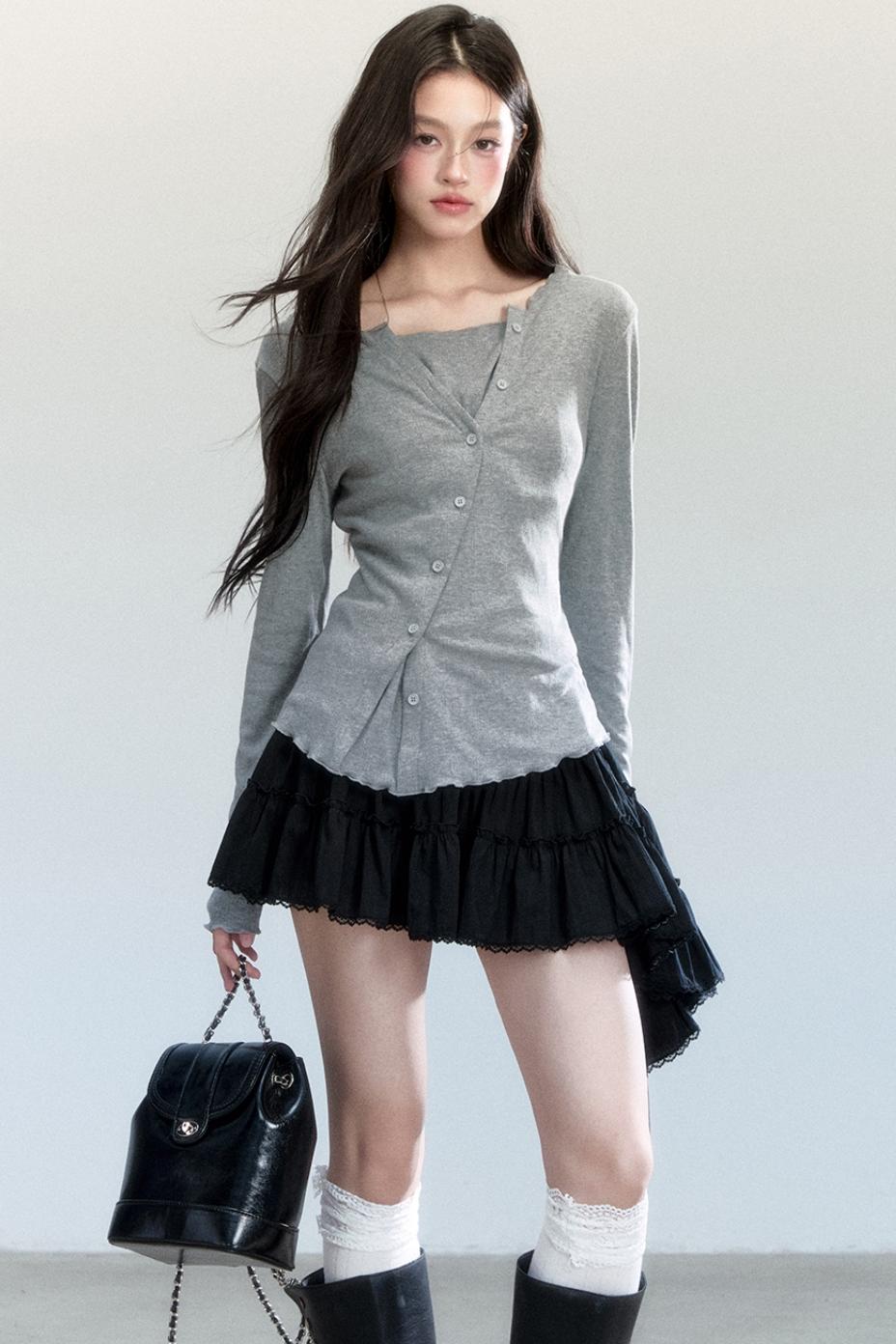 Fragile Layering Knitwear Top