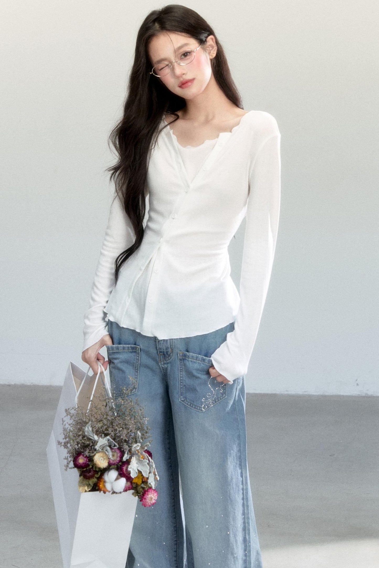 Fragile Layering Knitwear Top