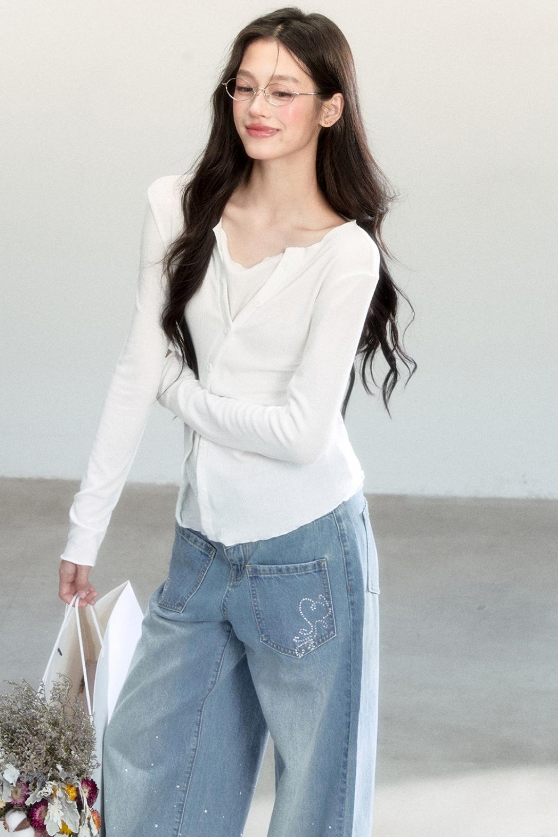 Fragile Layering Knitwear Top