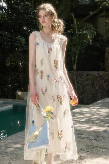 Galaxy Dandelion Halter Dress