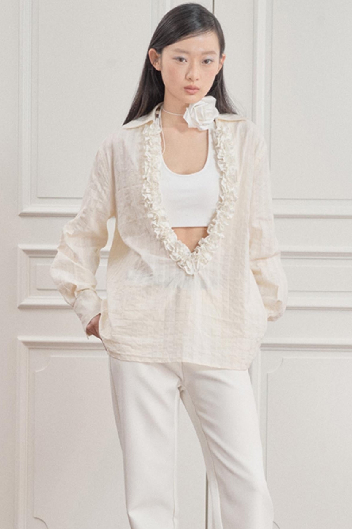 Wandering Blue Striped Blouse