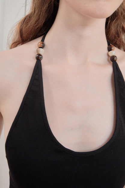 Beaded Halter Top