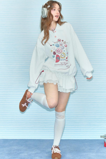 Vintage Buttoned Polo Dress