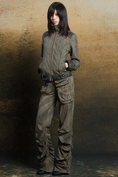 Punk Multi-Pocket Low-Waist Cargo Pants