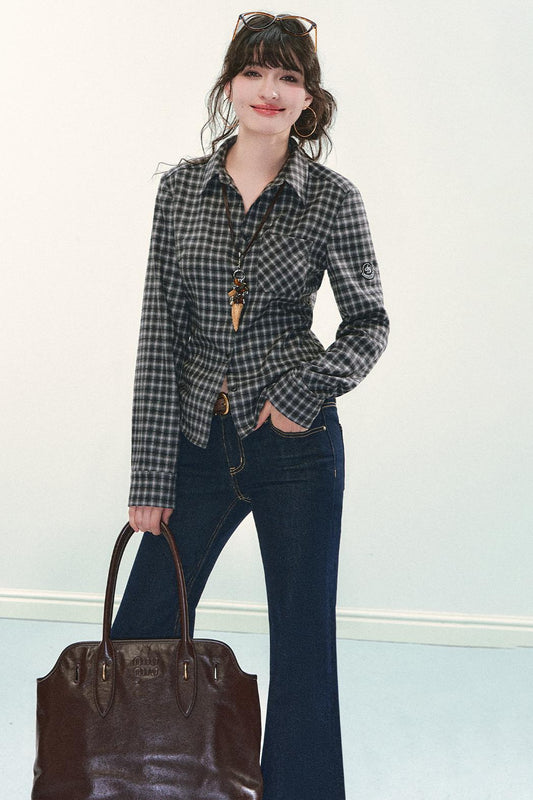Slimming Plaid Fashion Shirt