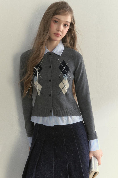 Vintage Collegiate Knit Sweater Top