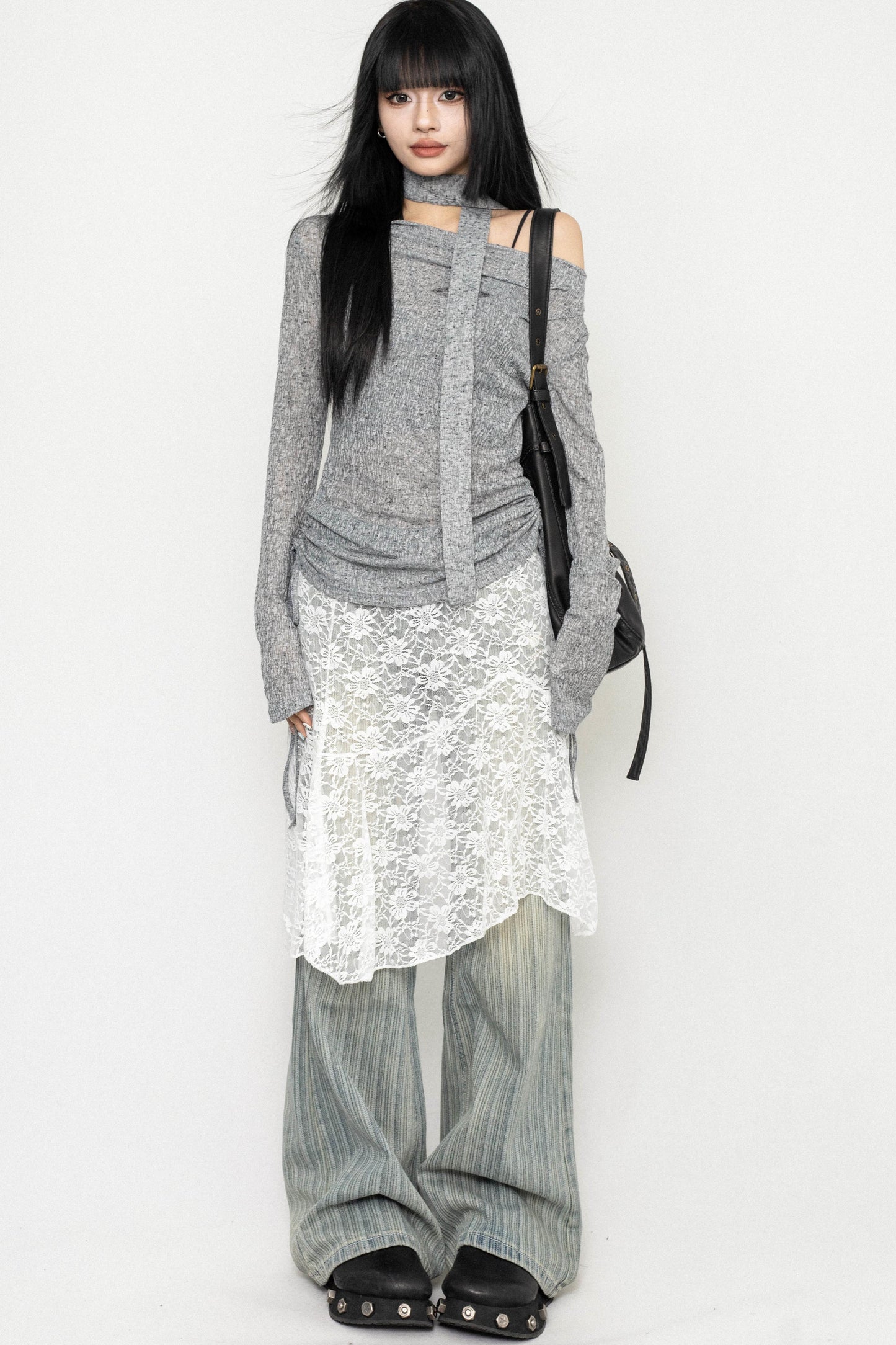 Vintage Tree Print Skinny Jeans