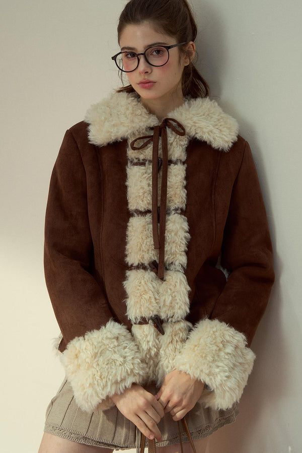 Vintage Suede Fur Jacket