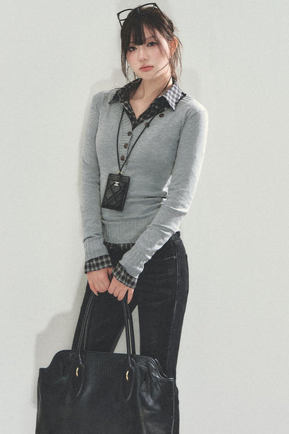 Slim Knitted Base Shirt