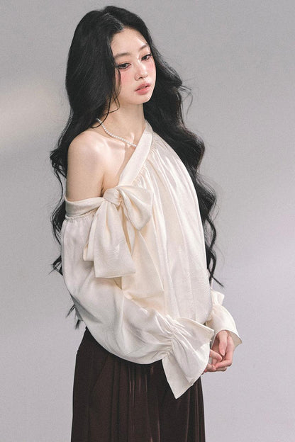 French Bow Plaid Shirt